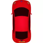 Arte vectorial auto rojo