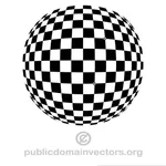 Checkered spherical shape