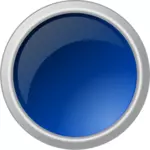 Lesklé modré tlačítko Vektorová grafika