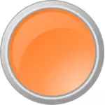 Bouton orange dans l'image vectorielle de cadre gris