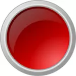 Donker rode knop in grijs frame
