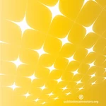 Yellow background with glossy stars