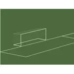 Goal box vector clip art