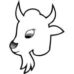 Goat line art vektor graphiccs