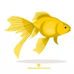 Золотая рыбка-векторное изображение