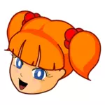 Redhead anime girl