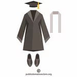 Clothing set for graduates