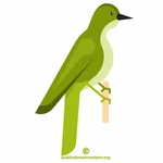 Grön fågel