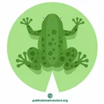 Green frog clip art