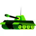 Green tank vector drawing