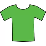 Vihreä t-paita vektorigrafiikka