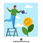 Grow business concept
