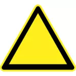 Boş tehlike uyarı işareti vektör görüntü