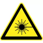 Sinal de aviso de perigo radioativo vector imagem