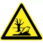 汚染の危険の警告サイン ベクトル画像