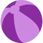 紫のビーチボール