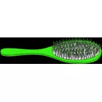 Immagine vettoriale di verde brillante spazzola per capelli