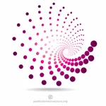 Purple halftone pattern