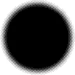 Halftone cirkel vector afbeelding