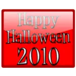 Illustration vectorielle de signe d'Halloween heureux