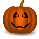 Image clipart vectoriel citrouille Halloween orange