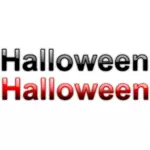 Halloween black and red signs vector graphics