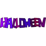 Halloween logoen vektor illustrasjon
