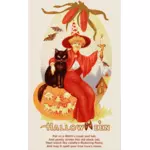 Поздравительная открытка на Хэллоуин