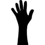 Vector graphics of children's hand stretched up