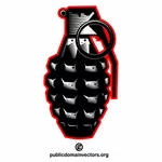 Hand grenade vector graphics