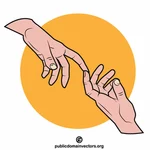 Index fingers love gesture