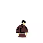日本男児のベクトル描画