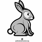 Tekening van de illustraties van het konijn