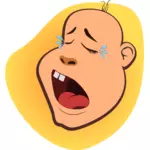Crying baby vector image