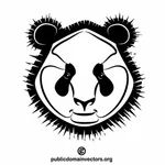 Head of a panda bear