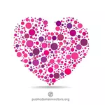 Heart of dots