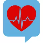 Logotipo de batida de coração