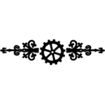 Steampunk pembagi vektor ilustrasi