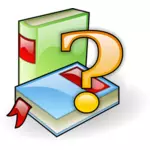 Grafické ikony piktogram hledání knihy