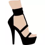 
High heeled shoe
        
