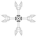 Sfânta Cruce greacă vector imagine
