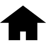 Vektorbild av monopol tecken för ett hem