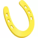 Kuning horseshoe vektor gambar