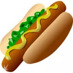 Hot-dog vector image