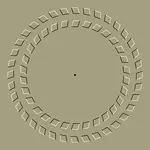 回転ギア光学錯覚のベクトル図