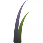 Vector de desen de violet si verde llmenskie plantelor