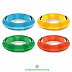 Inflatable swimming rings