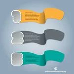 Infographics design element banners
