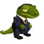 Suited dino