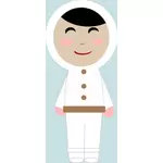 Inuit girl vector image